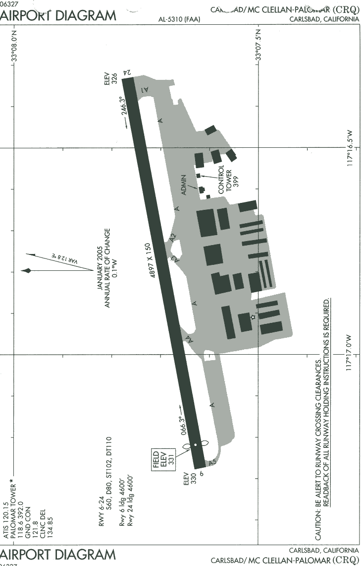 PalomarのAirport 図