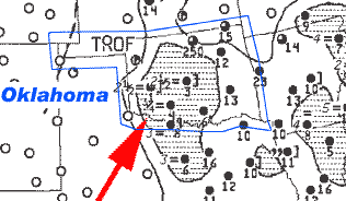 Weather Depiction Chart, INz}B