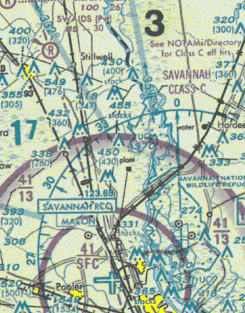 Class CAirspace at Savannah Airport